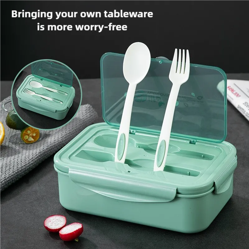 2 PCS Pink Multipurpose Lunch Box with Spoon & Fork | Convenient Meal Storage