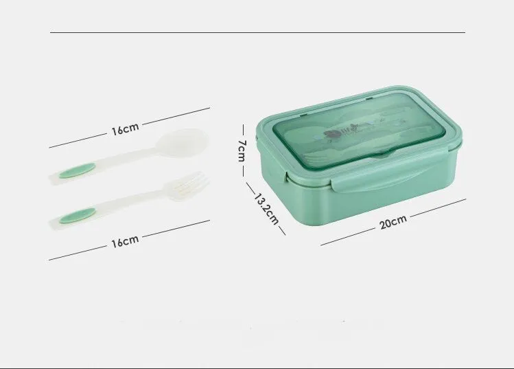 2 PCS Pink Multipurpose Lunch Box with Spoon & Fork | Convenient Meal Storage