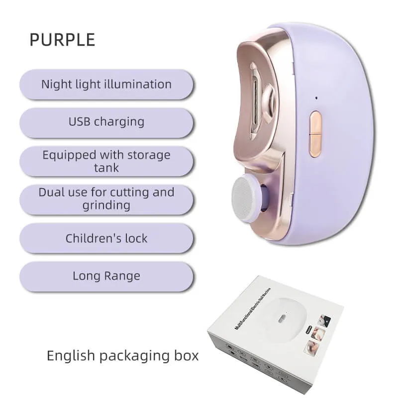 50% Christmas Discount3-in-1 Automatic Electric Nail Clipper with Polishing - Safe & Convenient