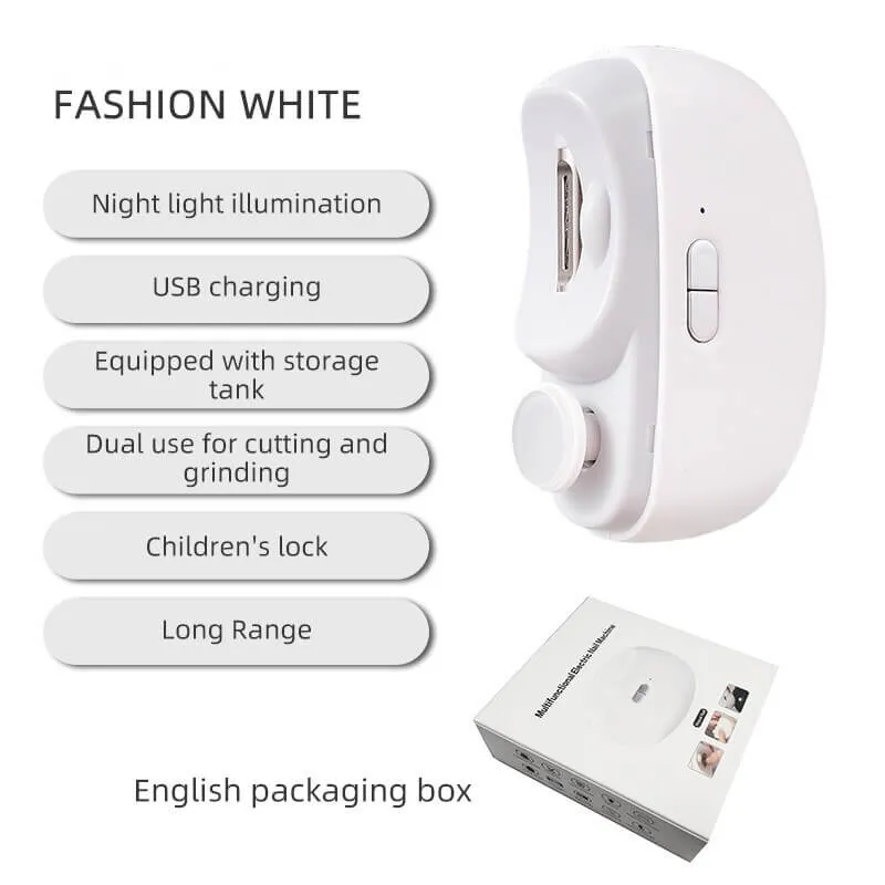 50% Christmas Discount3-in-1 Automatic Electric Nail Clipper with Polishing - Safe & Convenient