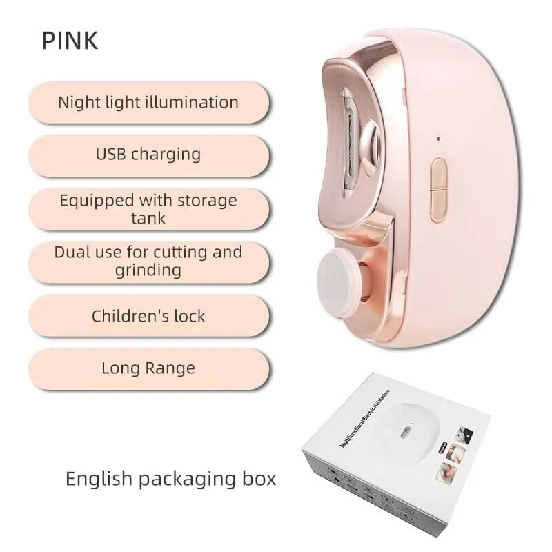 50% Christmas Discount3-in-1 Automatic Electric Nail Clipper with Polishing - Safe & Convenient
