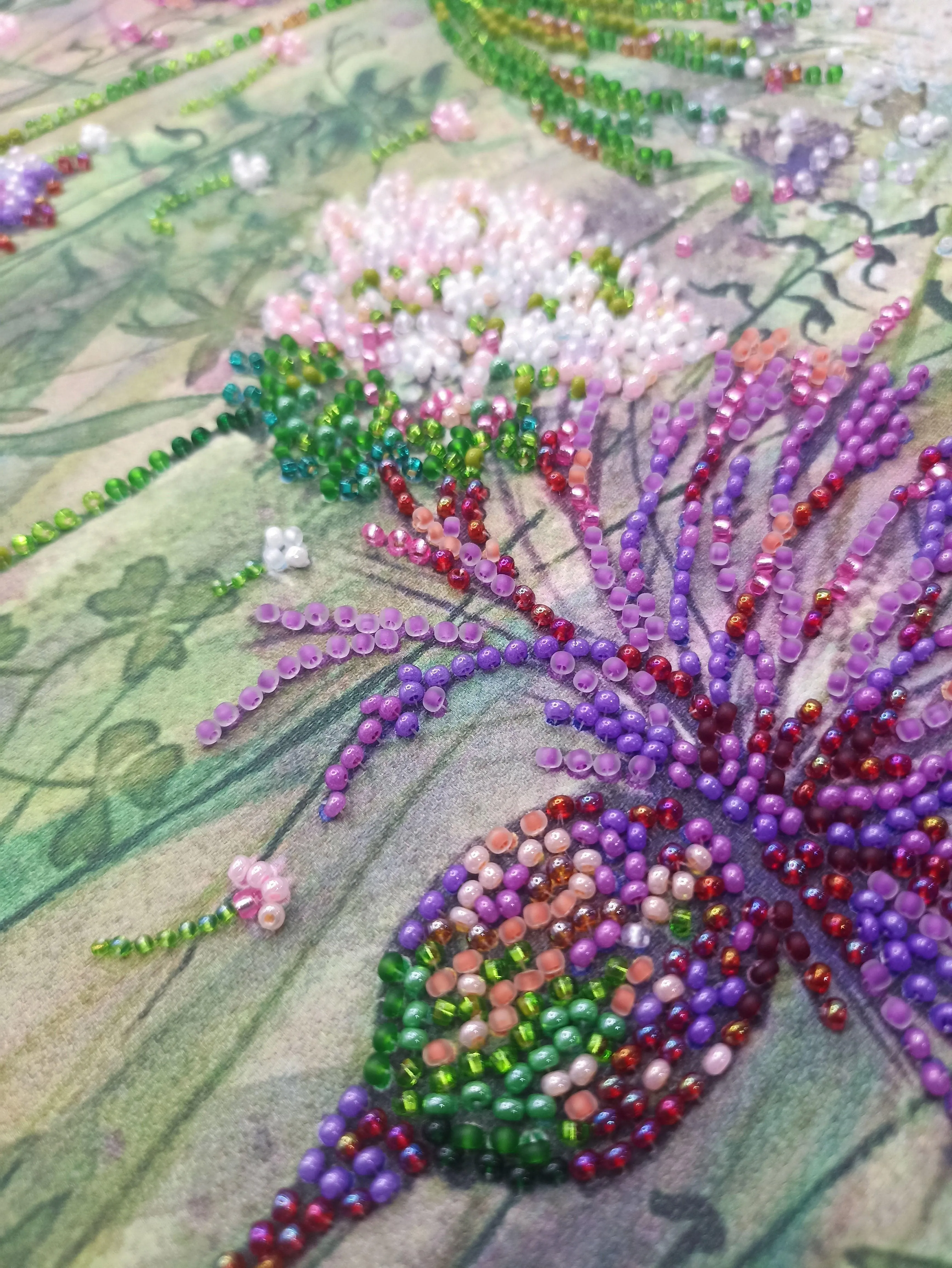 Bead Embroidery Kit - Cornflowers in the field AB-882