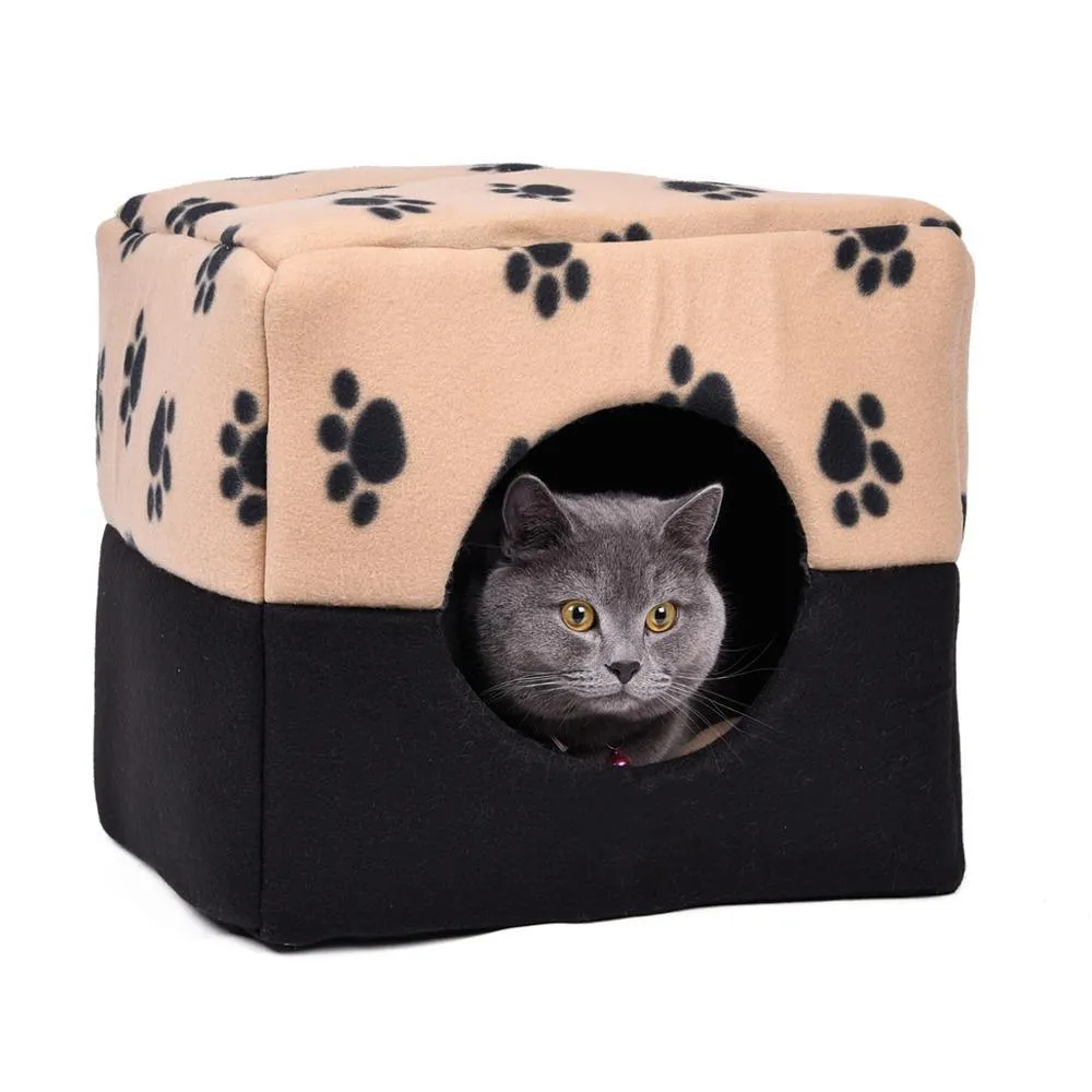 Dog Bed with Bones Print