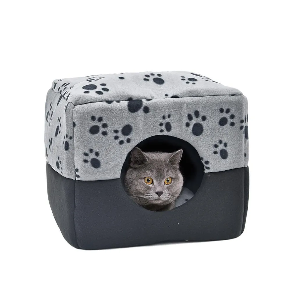 Dog Bed with Bones Print