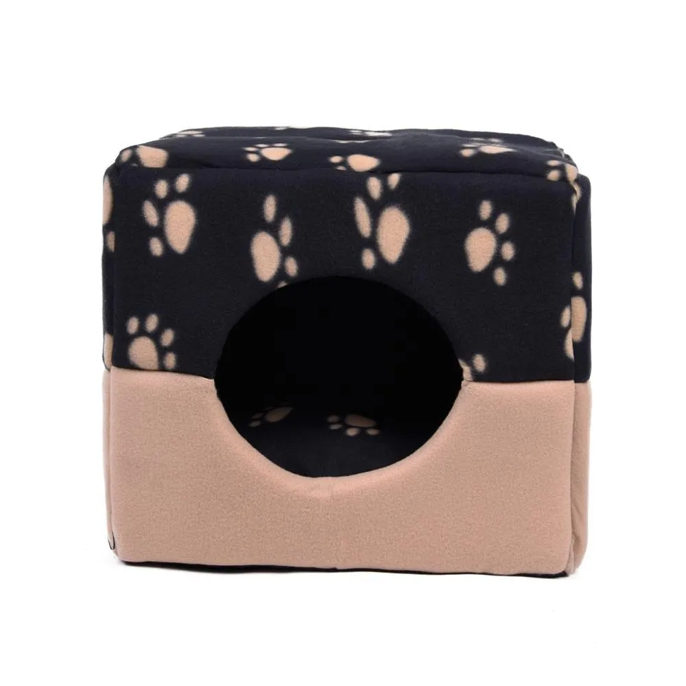 Dog Bed with Bones Print