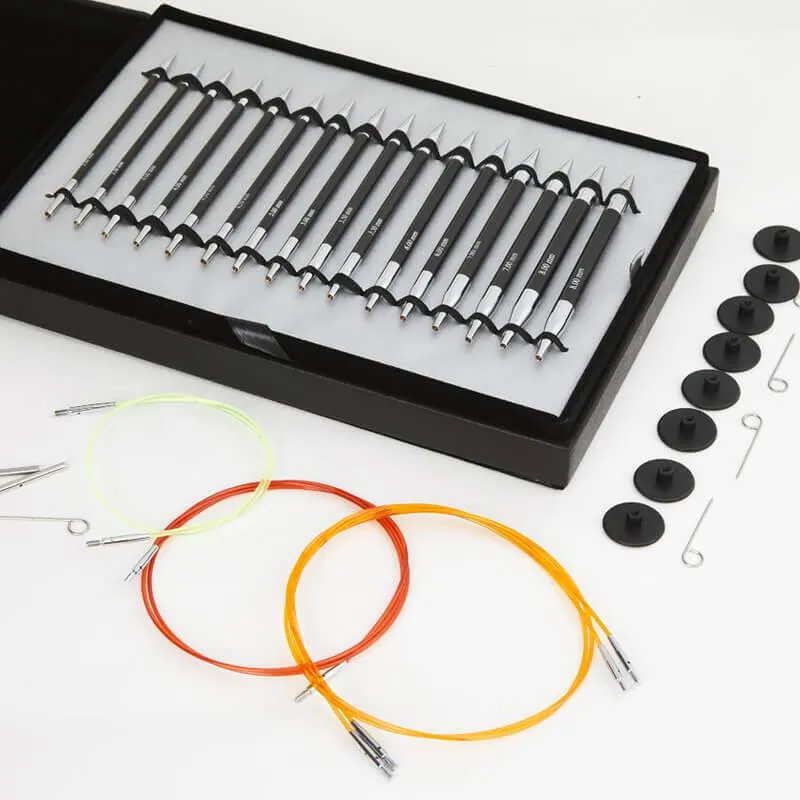 KnitPro Karbonz Interchangeable Needles Set, Gift Box of Joy Set (41620)