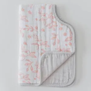 Little Unicorn Cotton Muslin Burp Cloth - Garden Rose