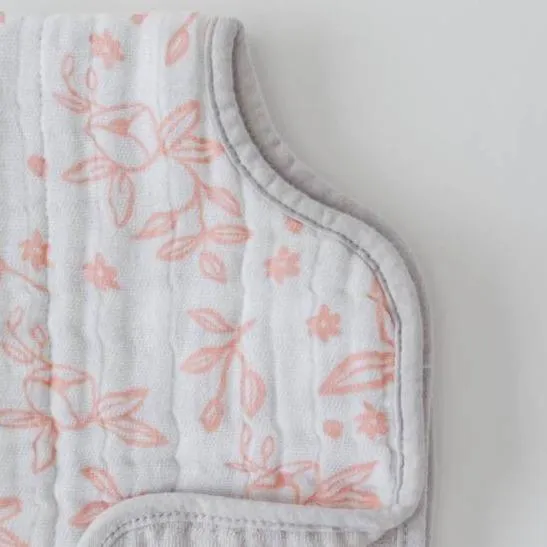 Little Unicorn Cotton Muslin Burp Cloth - Garden Rose