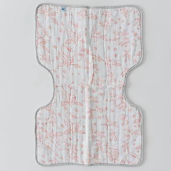 Little Unicorn Cotton Muslin Burp Cloth - Garden Rose