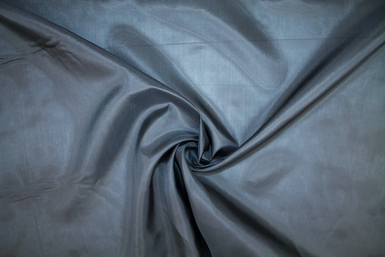 Narrow Silk Habotai Lining - Black