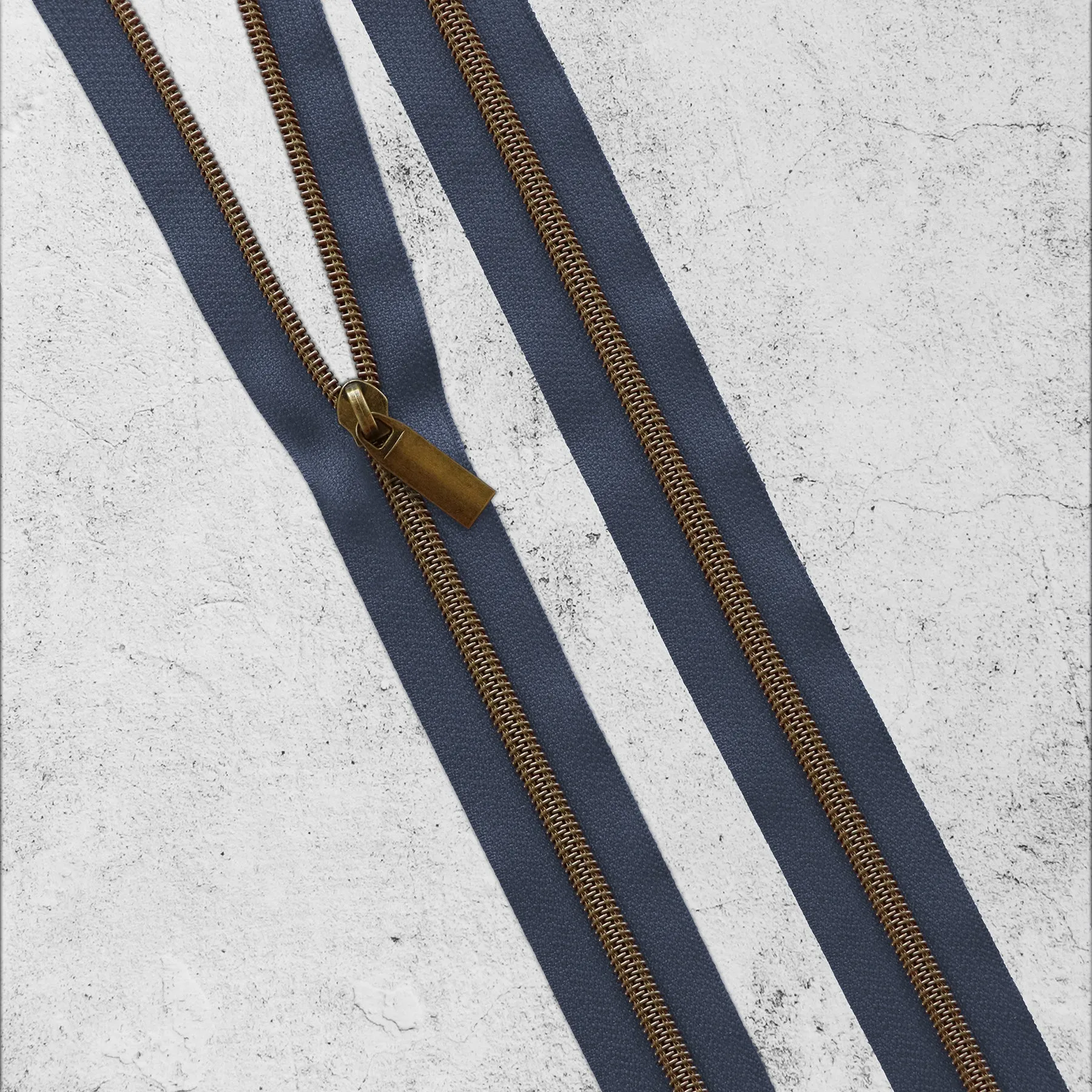 Navy Nylon Coil Zippers