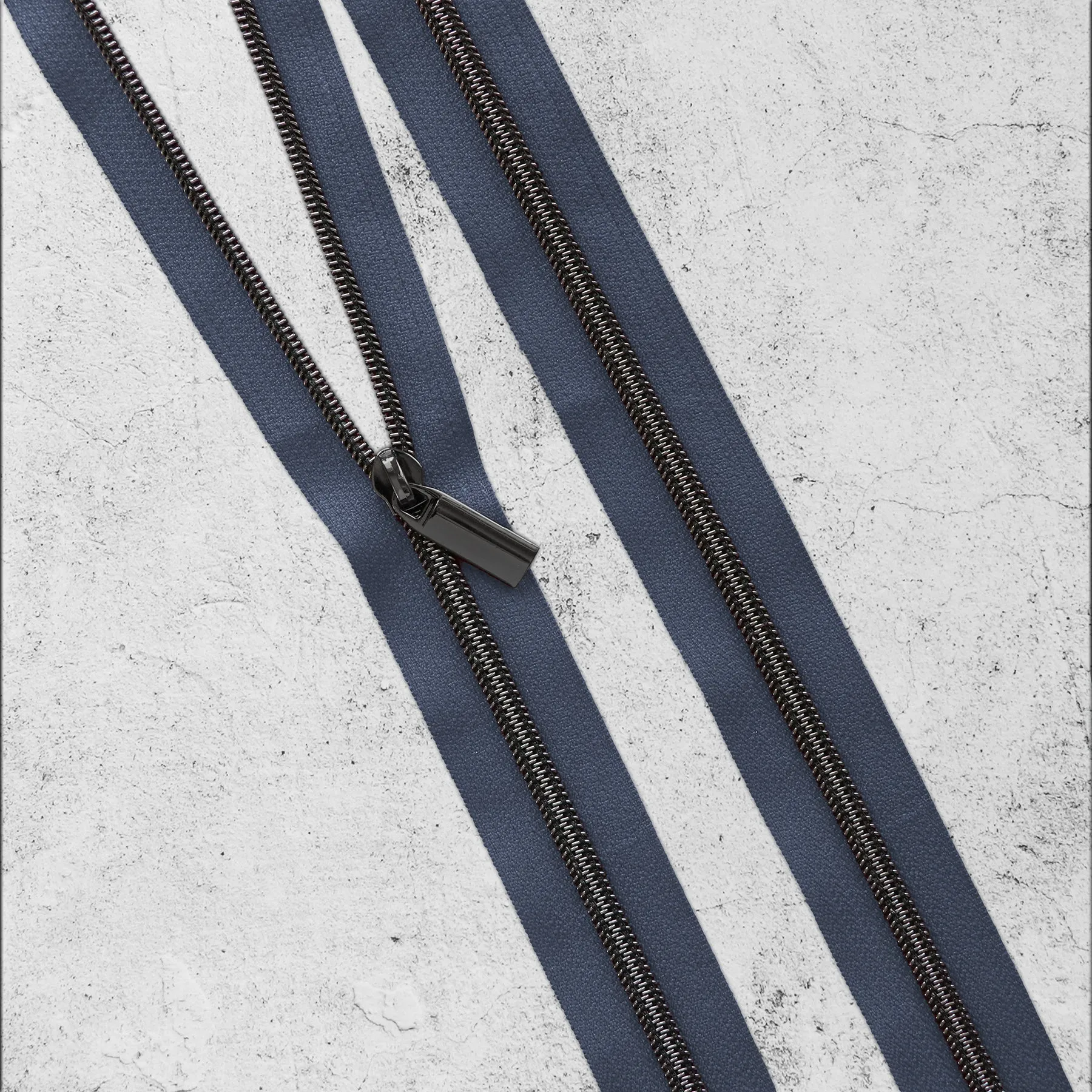 Navy Nylon Coil Zippers