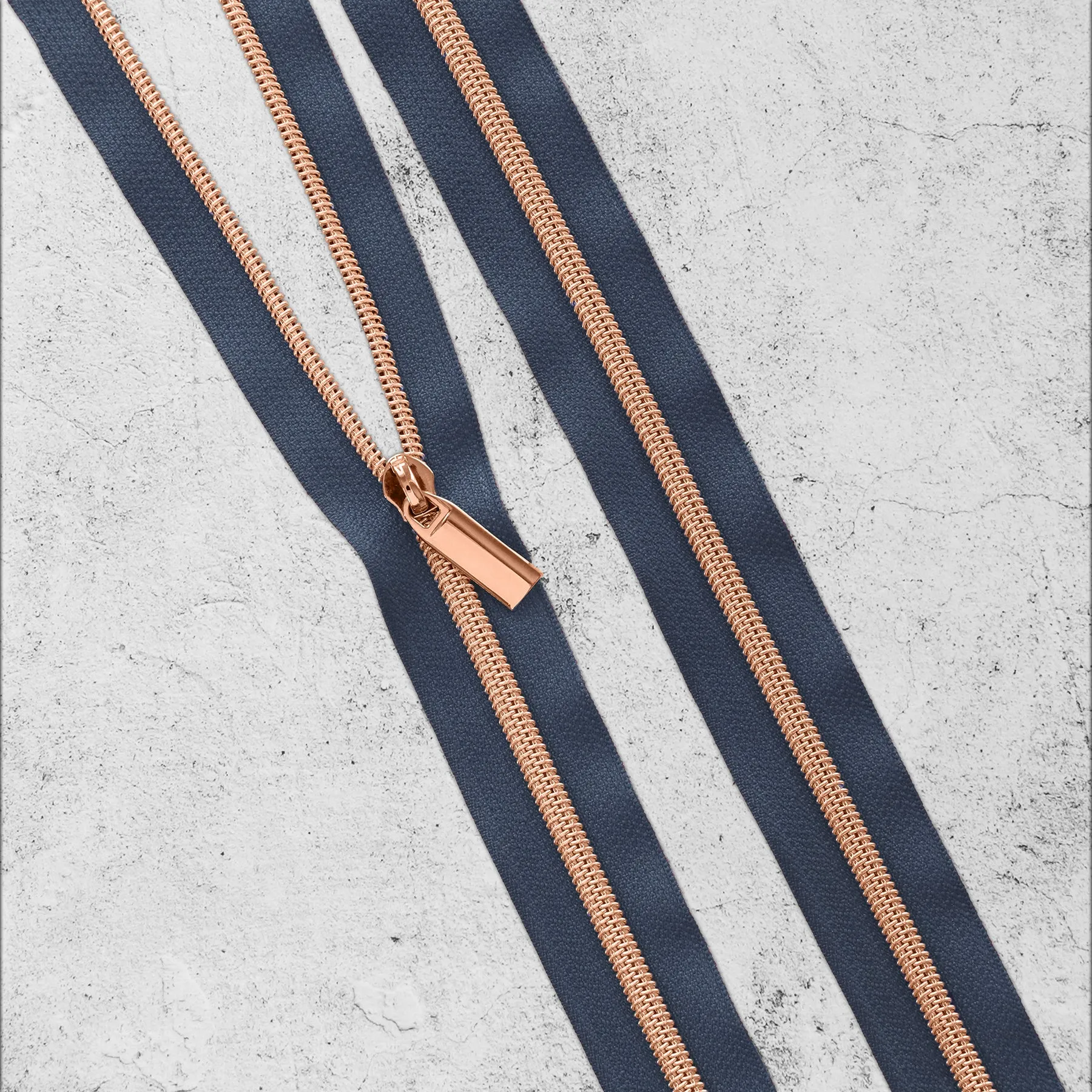 Navy Nylon Coil Zippers