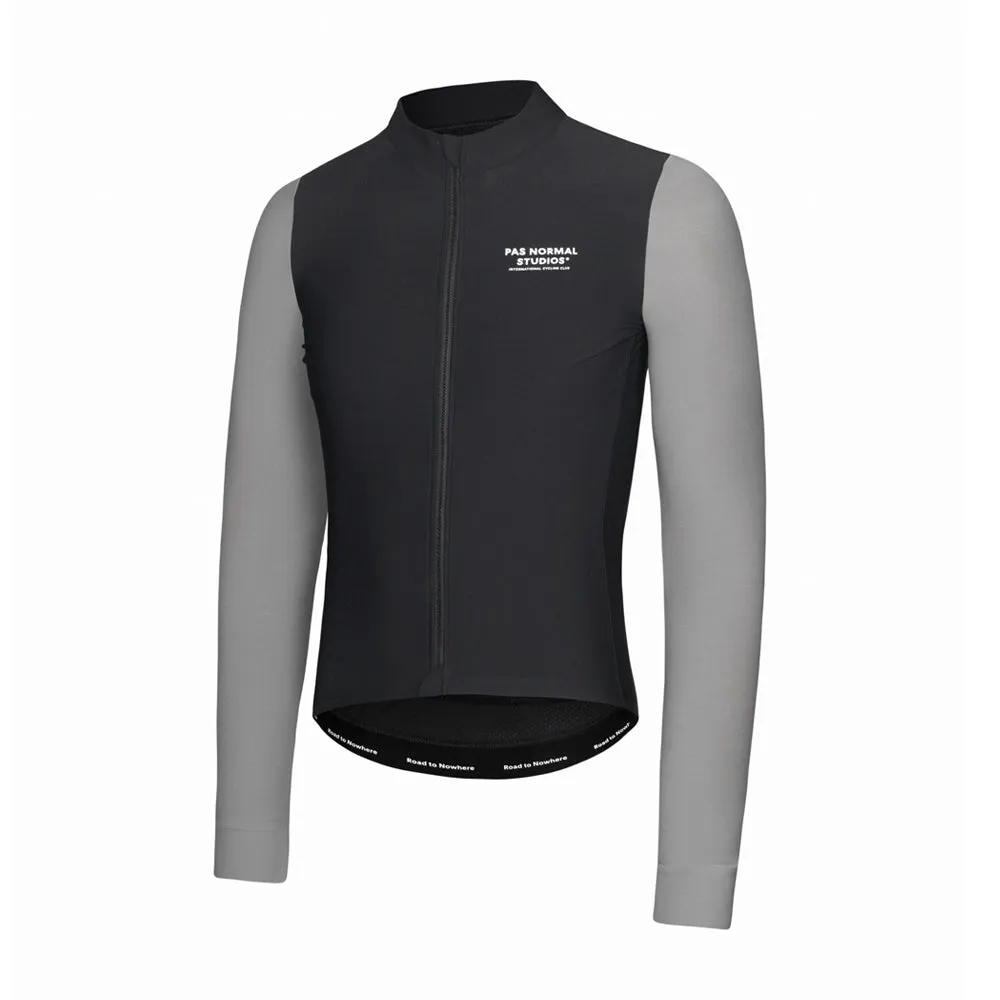 PAS NORMAL STUDIOS Mechanism Long Sleeve Jersey - Black/Medium Grey
