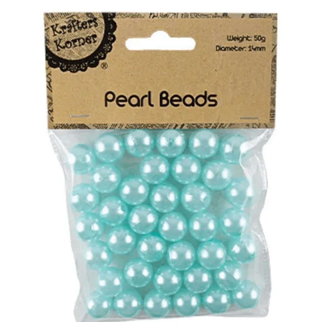 Pearl Beads 14mm Various Colours