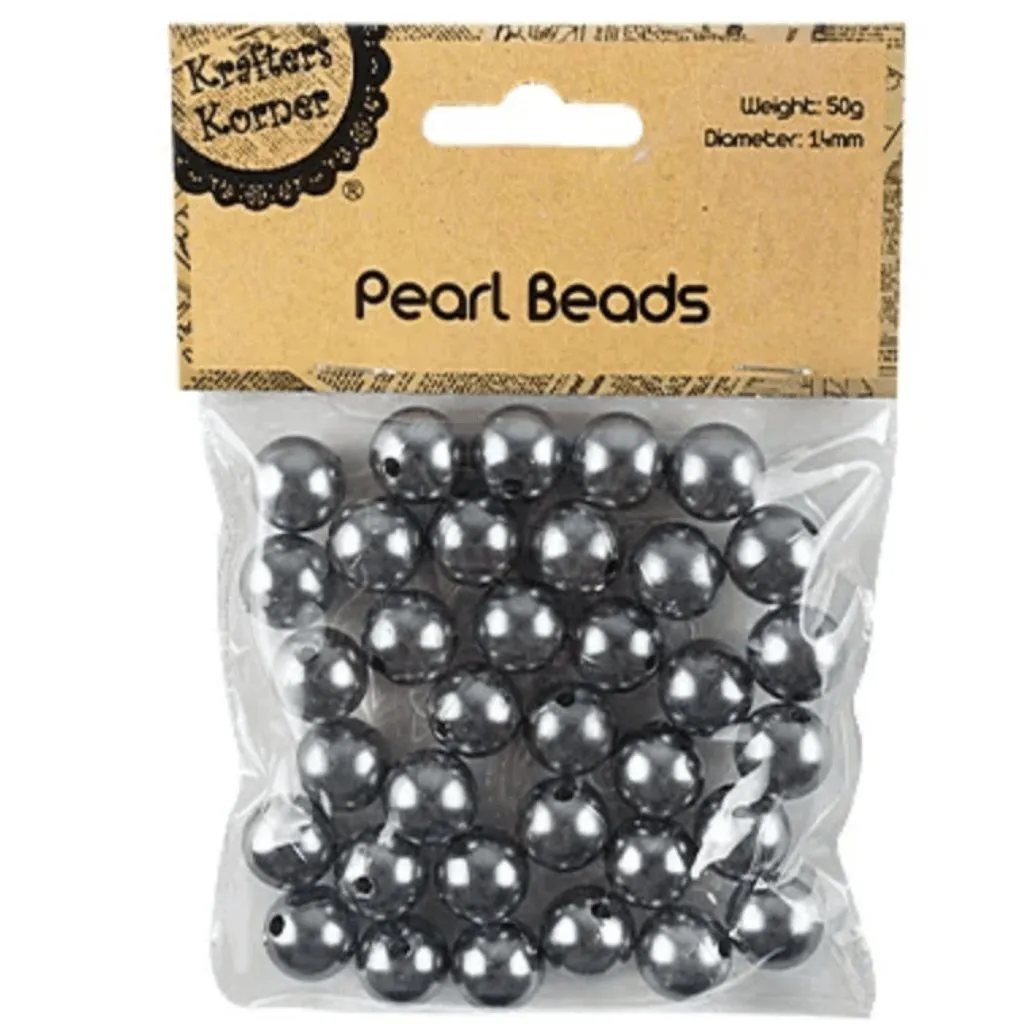 Pearl Beads 14mm Various Colours