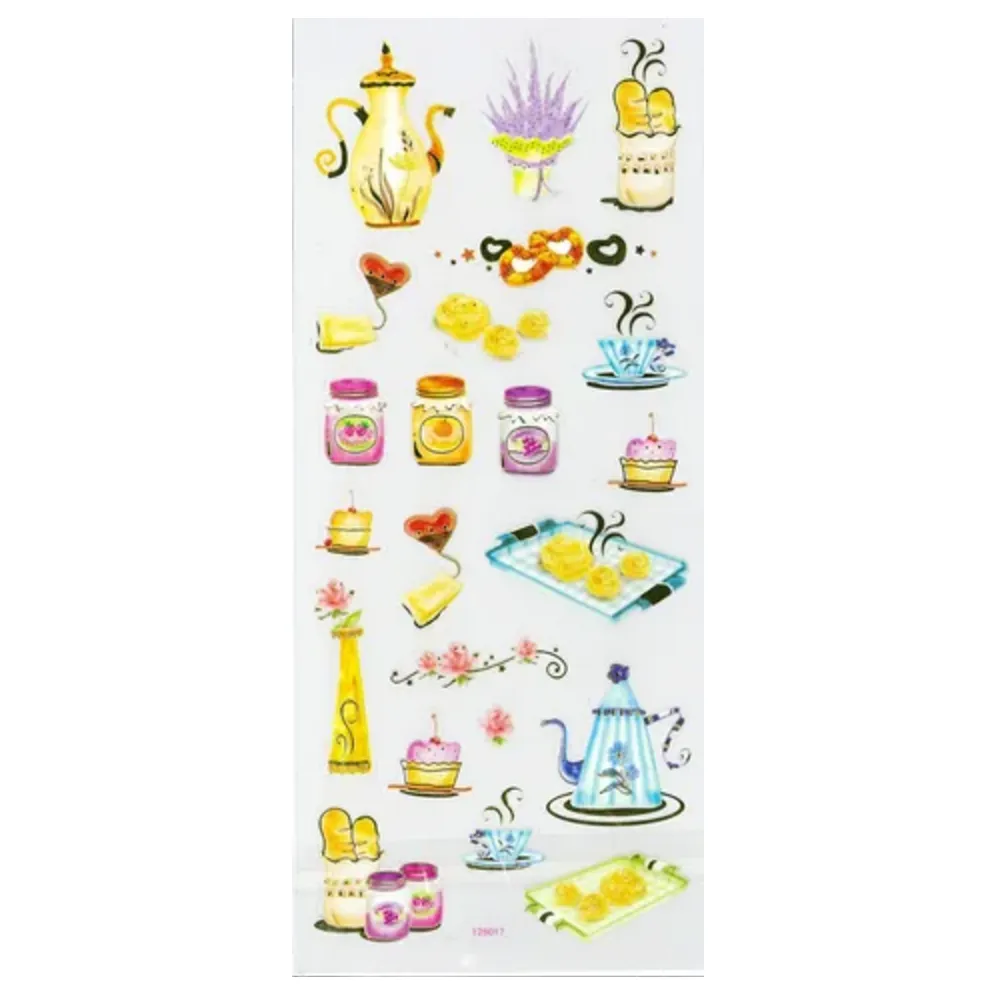 Stickers Embossed Various Designs