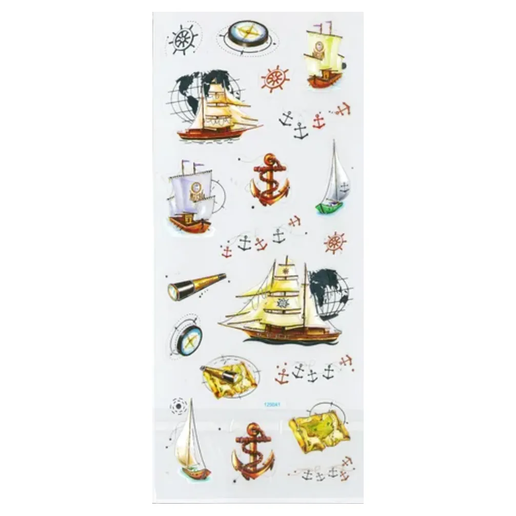 Stickers Embossed Various Designs