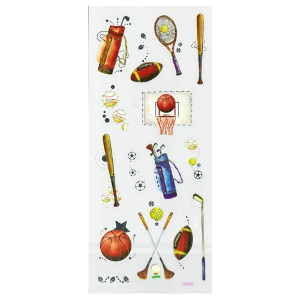 Stickers Embossed Various Designs