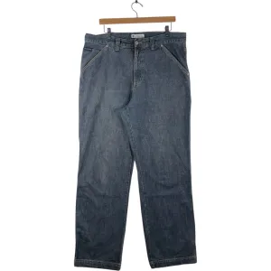 Vintage Columbia Straight Leg Denim Carpenter Pants Size 36