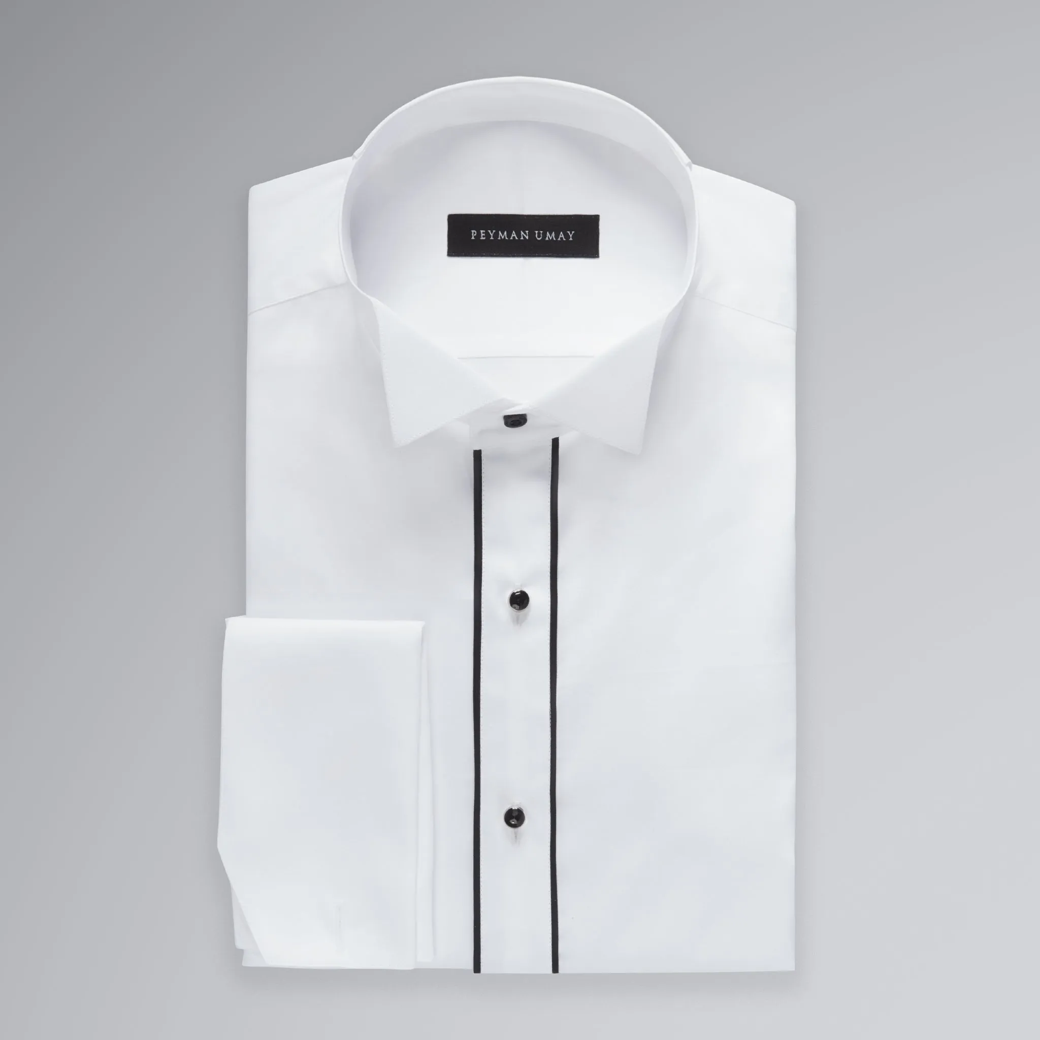 White Black Tuxedo Shirt